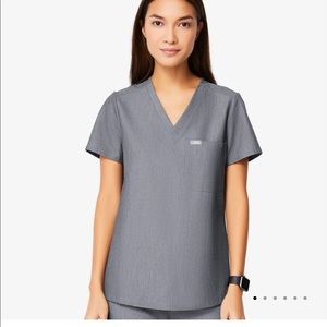 FIGS scrub top Graphite
